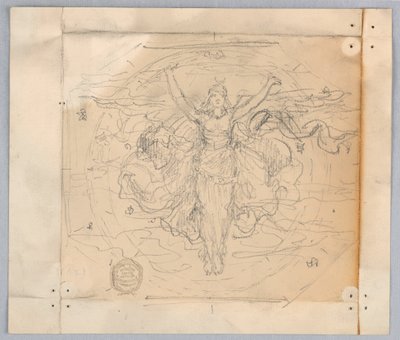 Estudio para "Zodiaco" de Francis Augustus Lathrop