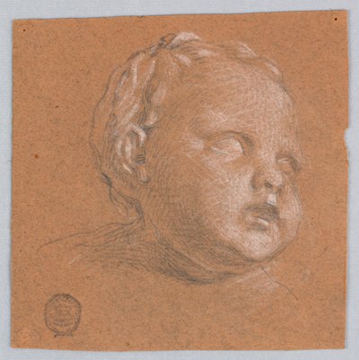 Estudio de la cabeza de un niño de Francis Augustus Lathrop