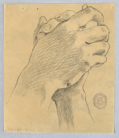 Estudio de Manos Entrecruzadas de Francis Augustus Lathrop