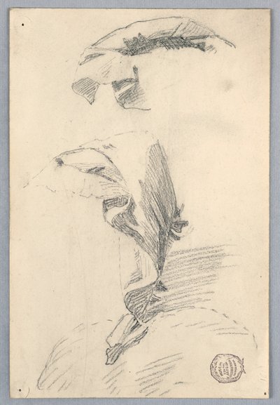 Estudio de drapeado de Francis Augustus Lathrop