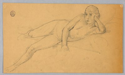 Estudio de figura desnuda de Francis Augustus Lathrop