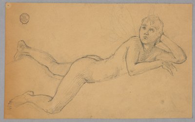 Estudio de figura desnuda de Francis Augustus Lathrop