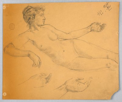 Estudio de figura desnuda de Francis Augustus Lathrop