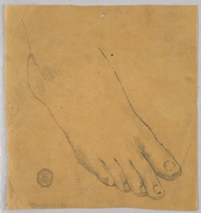 Estudio de un pie derecho de Francis Augustus Lathrop