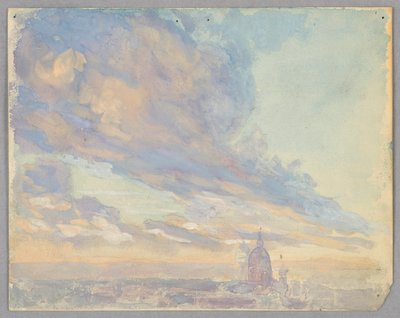 Estudio de nubes, Roma, Italia de Francis Augustus Lathrop