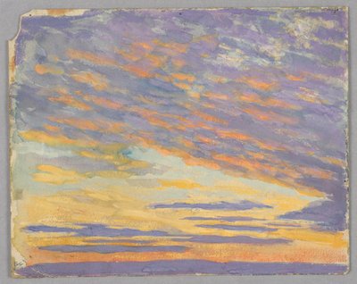 Estudio de nubes, Roma, Italia de Francis Augustus Lathrop