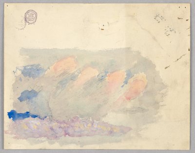 Estudio de nubes, Roma, Italia de Francis Augustus Lathrop