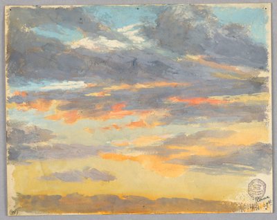 Estudio de nubes, Roma, Italia de Francis Augustus Lathrop