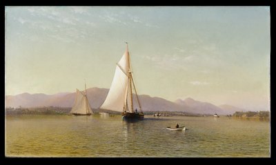 El Hudson en Tappan Zee, 1876 de Francis Augustus Silva