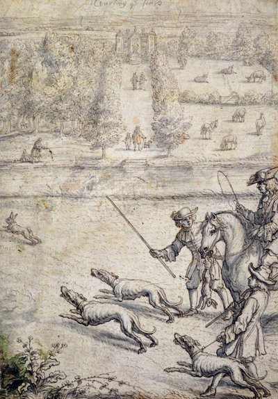 Cazando la Liebre, ilustración de 