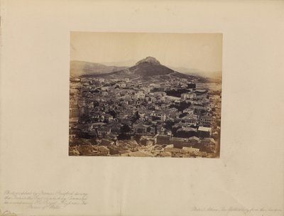 Atenas - La ciudad moderna desde la Acrópolis de Francis Bedford