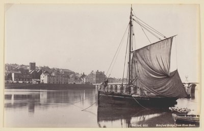 Puente de Bideford desde la orilla del río de Francis Bedford