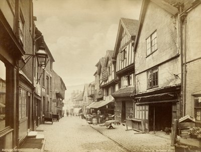Butcher Row, calle medieval en Coventry, Warwickshire de Francis Bedford