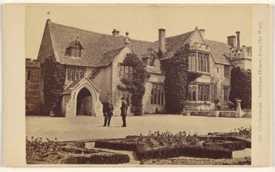 Cheltenham - Southern House, vista desde el oeste de Francis Bedford