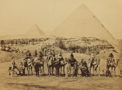 Gîzeh - Salida de S.A.R. el Príncipe de Gales y Suite de las Pirámides de Francis Bedford