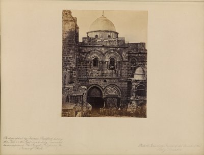 Jerusalén - Fachada de la Iglesia del Santo Sepulcro de Francis Bedford
