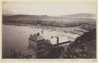 Llandudno-El Paseo desde arriba de los Baños de Francis Bedford
