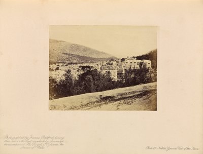 Nablûs - Vista general de la ciudad de Francis Bedford