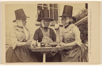 Grupo galés - Tres ancianas tomando el té, nº 2 de Francis Bedford