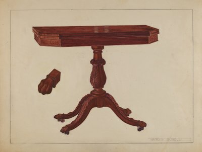 Mesa de cartas de Francis Borelli