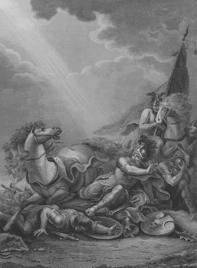 La conversión de San Pablo, Hechos 9, Versículos 1-21 de Francis Bourgeois