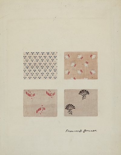 Textiles impresos de Francis Bruner