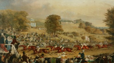 Carreras de Heaton Park, Manchester (óleo sobre lienzo) de Francis Calcraft Turner