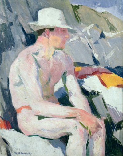 Bañista con Sombrero Blanco de Francis Campbell Boileau Cadell