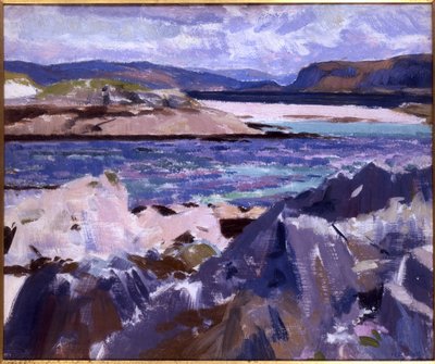 Eilean Annraidh desde el Extremo Norte, Iona, Mirando hacia Mull de Francis Campbell Boileau Cadell