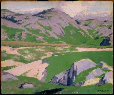 Lago y montañas de Francis Campbell Boileau Cadell