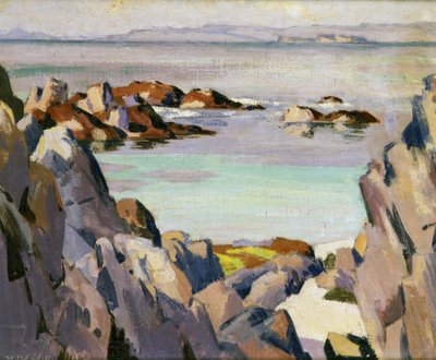 Staffa y Rhum desde Iona de Francis Campbell Boileau Cadell