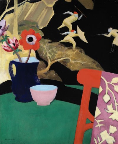 Naturaleza muerta con pantalla de laca de Francis Campbell Boileau Cadell