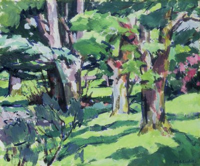 Árboles en Auchinleck, Ayrshire de Francis Campbell Boileau Cadell