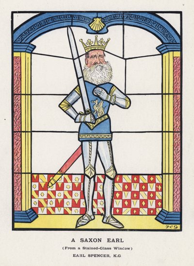 Un Conde Sajón, De una Ventana de Vidrio de Colores, Conde Spencer de Francis Carruthers Gould