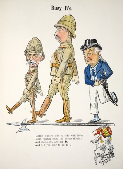 Las B Ocupadas, ilustración de El Alfabeto de Struwwelpeter, verso de Harold Begbie de Francis Carruthers Gould