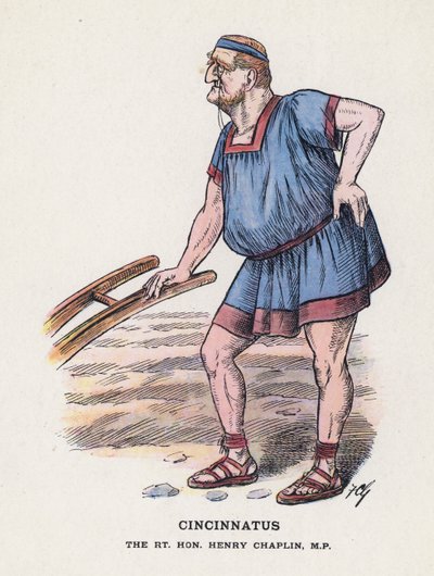 Cincinnatus, Rt Hon Henry Chaplin (litografía en color) de Francis Carruthers Gould