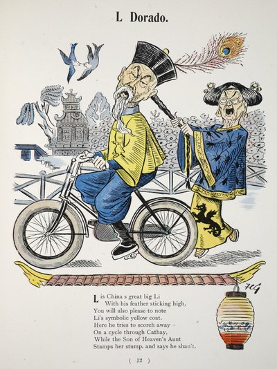 El Dorado, ilustración de El alfabeto de Struwwelpeter, verso de Harold Begbie (1871-1929) de Francis Carruthers Gould