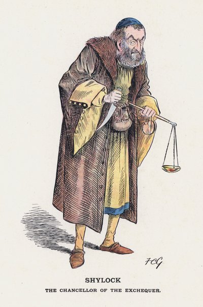 Shylock, El Canciller del Exchequer de Francis Carruthers Gould
