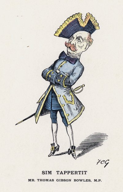 Sim Tappertit, Sr. Thomas Gibson Bowles de Francis Carruthers Gould