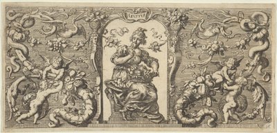 Gusto Gustus, de Quinque Sensuum Cinco Sentidos, ca. 1655 de Francis Cleyn