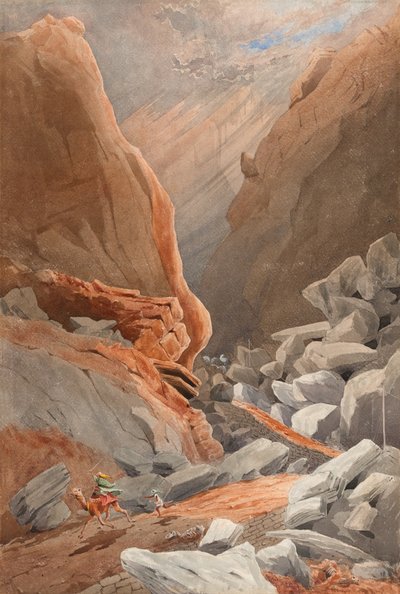 La Escalera del Diablo en el Paso de Suru, Abisinia de Francis Cornelius James