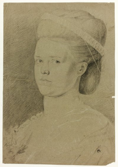 Busto retrato de una joven de Francis Cotes