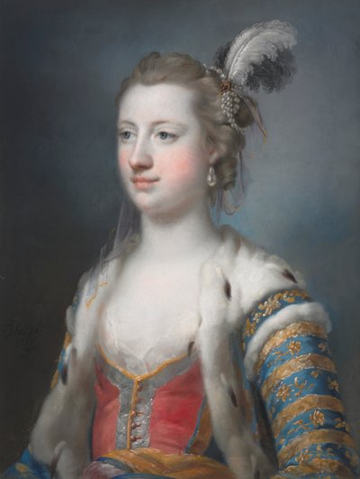 La muy honorable Lady Mary Radcliffe 1732-1798, esposa de Francis Eyre, Esq., 1755 de Francis Cotes