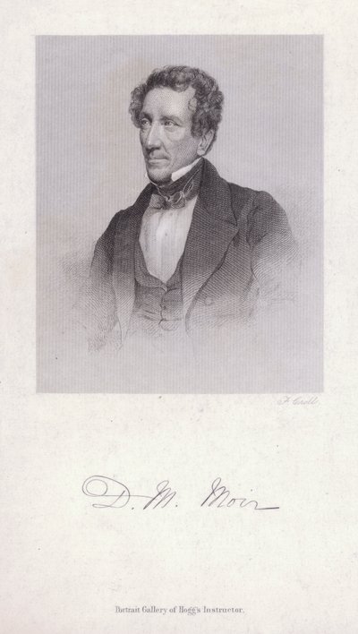 David Macbeth Moir, médico y escritor escocés (grabado) de Francis Croll
