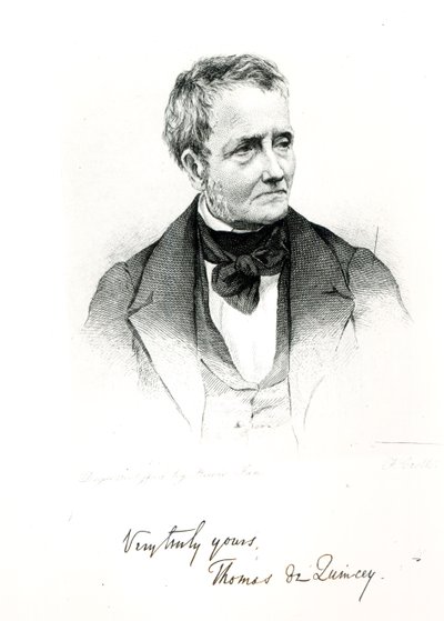 Thomas de Quincey (1785-1859), de una fotografía de daguerrotipo por Howie de Francis Croll