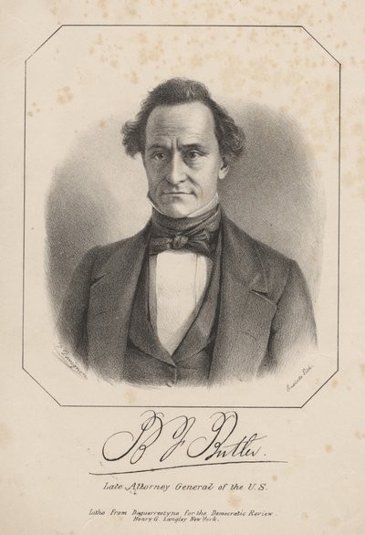 B.J. Butler, litografía de Henry G. Langley, 1840 de Francis D