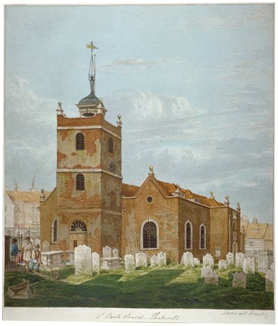 Iglesia de San Pablo, Shadwell, Londres de Francis Danby