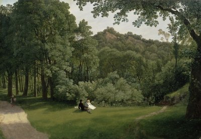 Vista de los bosques del castillo de Blaise de Francis Danby