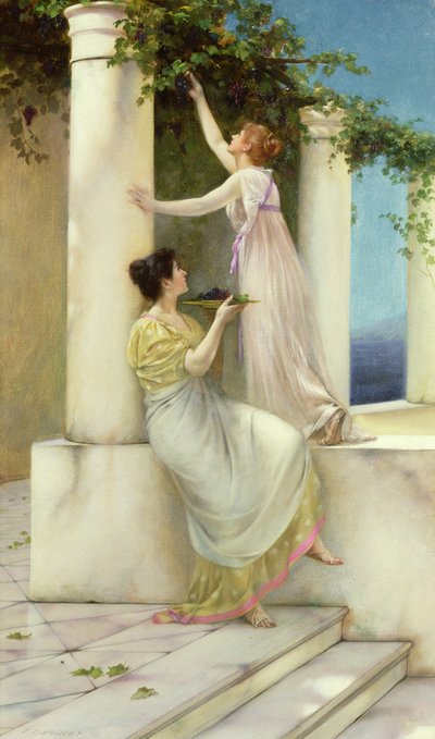 Un idilio otoñal, 1892 de Francis Davis Millet