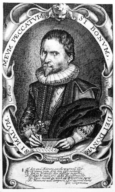 Retrato de un caballero que se cree es Thomas Harriot, c.1620 de Francis Delaram